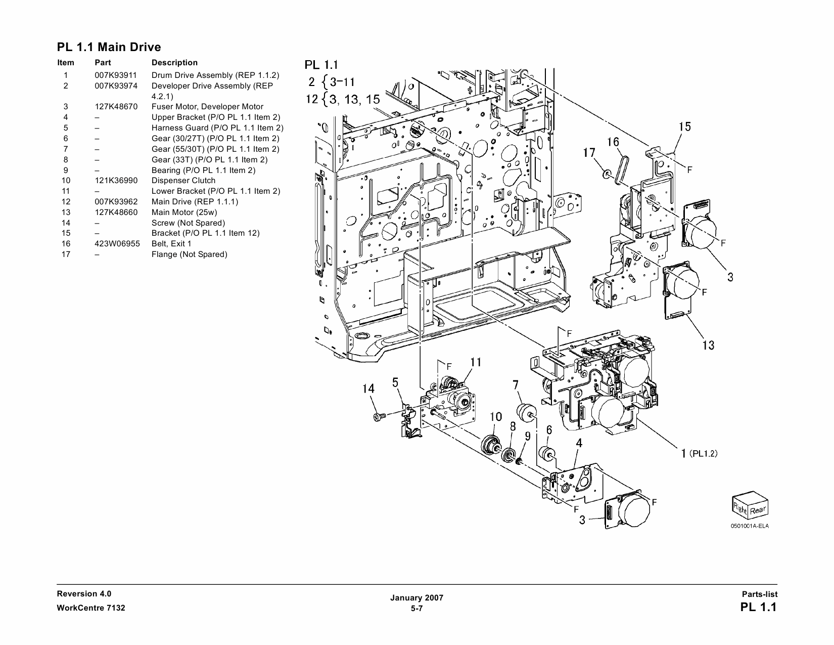 Xerox WorkCentre 7132 Parts List and Service Manual-5